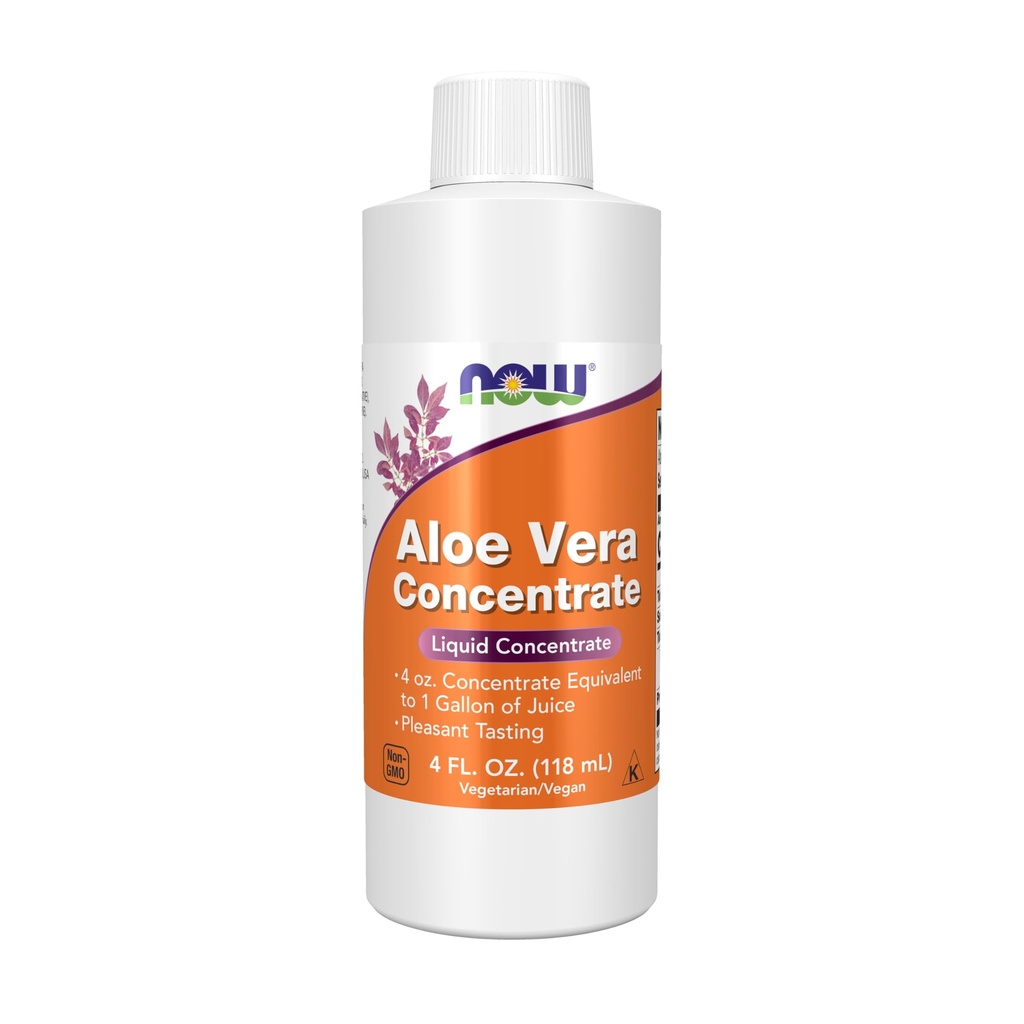 NOW Foods Supplements, Concentrado de Aloe Vera (40:1 Concentrado contém polissacarídeos ativos), 4-onça