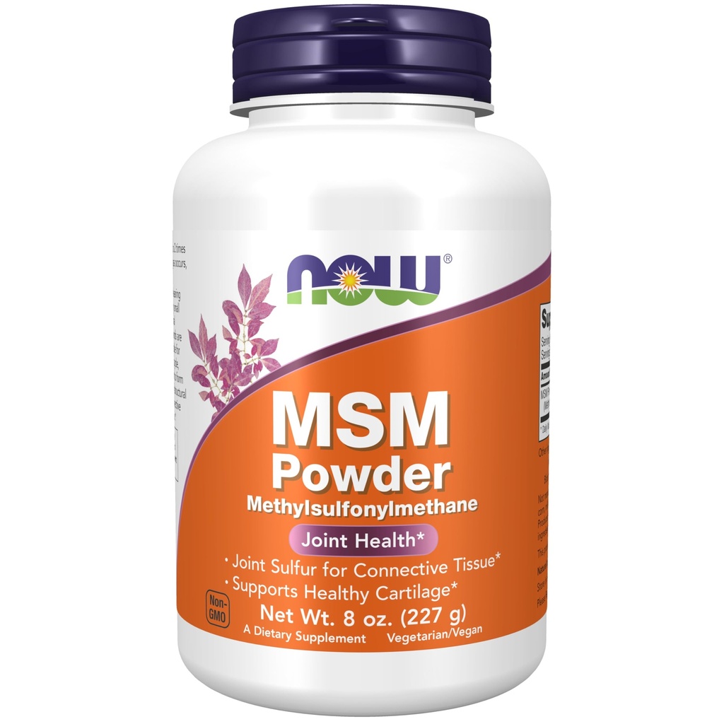 Now Foods Supplements, HSH (Metilsulfonilmetano) Pó, Suporta Cartilagem Saudável*, Saúde Conjunta*, 8-Ount