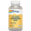 SOLARAY Cálcio Magnésio Zinco Suplemento - com cálcio 1000mg, Magnésio 500mg - Saúde Óssea, Função Músculo, Saúde do Coração e Apoio Imune - Vegan, 60 Dia Garantia, 62 Servimentos, 250 VegCaps