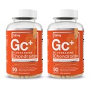 Elementos essenciais Glucosamina Condroitina HSH Boswellia Serrata Suplemento de Ácido Hialurónico Apoio Conjunto Suplemento Antioxidante para Flexibilidade - 180 Cápsulas (2-Pack)