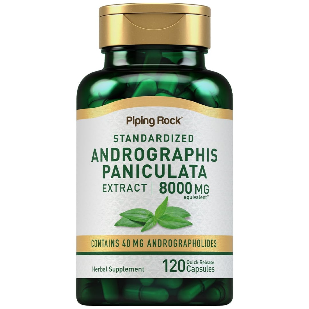 Piping Rock Andrographis Paniculata Extract □ 8000 mg □ 120 Cápsulas