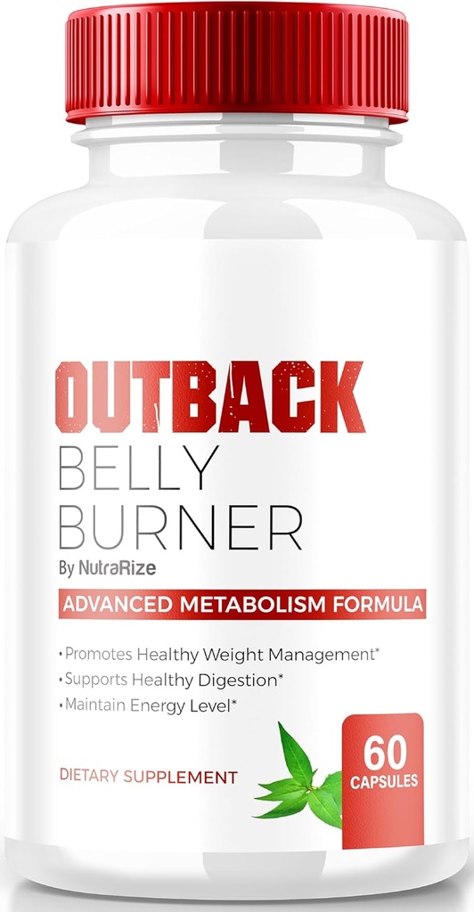 Outback Belly Burner Pills, Premium Out Back Belly Burner Keto Capsules, All Natural Keto Supplement to Support Fitness and Body Goals, Official Outback BellyBurner Reviews (60 Cápsulas)