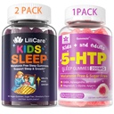 5HTP chicletes com glicinato de magnésio + chicletes de sono para crianças - chicletes de glicinato de magnésio
