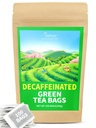 TeeLux Sacos de chá verde descafeinado puro, Super Antioxidante, 100 sacos de chá conde para chá quente e gelado