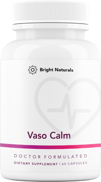 Vaso Calm - Suplemento de balanço de sangue saudável - Características Alho fermentado, aipo e extrato de sementes de uva, hibisco e vitamina K2 - Made in the USA