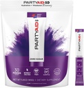 PARtyAID GO Sinta-se bem esta noite e amanhã, Zero açúcar, 5-HTP, B-Complexo, Cardo de leite, Eletrolitos, Sem sabores artificiais ou adoçantes, Cafeína-livre, 30 contagem (Pacote de 1)