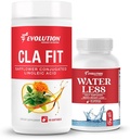 Evolution Advance Sport Nutrition CLA Fit – Suplemento de ácido linoleico conjugado de girassol, suportar a massa muscular magra, promover a energia (90 Softgels) + água menos – reduz a retenção de água (60 cápsulas)