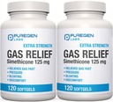 P Puregen Labs Alívio de gás de força extra Softgels com Simethicone 125 mg .. Alivio rápido de pressão, inchaço e desconforto doloroso – 2 Pack .