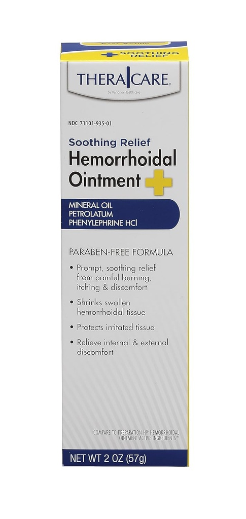 Thera Care Hemorrhoidal Ponho (Acalme o Coceira e o Queimamento) 1,0 oz (Alívio do Sintoma da Hemorróide) .Atuação rápida .