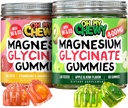 Pacote de Gummies de Magnésio – 2 Garrafas (60 Cada) – Morangos Banana e Kiwi de Maçã