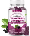 softbear Glucosamine Chondroitin Gummies, Sugar Free Glucosamine Chondroitin HSH Suplemento com Elderberry Turmeric Suporta Saúde Conjunta & Antioxidante, Elderberry flavored 60 Conde