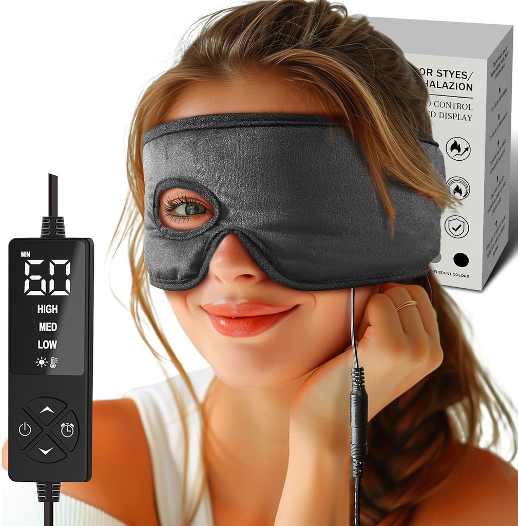 Stye tratamento do olho aquecido máscara do olho - removedor do olho Stye, compressão quente para olhos, compressão do olho de calor úmido para Stye e alívio da blefarite, almofada de aquecimento do olho para o tratamento de Chalazion