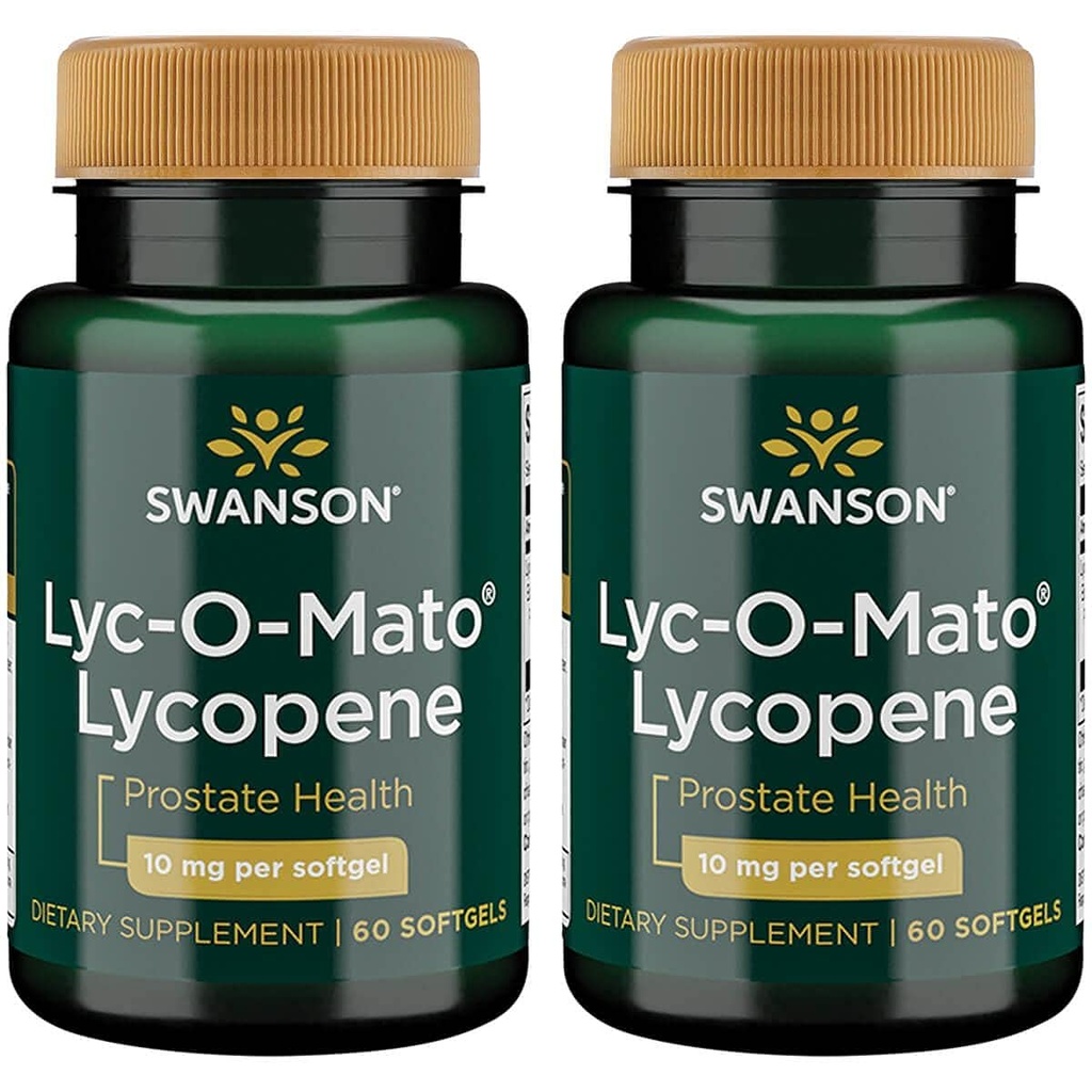 Swanson Lyc-O-Mato Lycopene 10 Milligrams 60 Sgels (2 Embalagem)