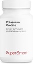 SuperSmart Potássio Orotato Suplemento 450mg por dia (Aperfeiçoamento da Absorção) - Potássio com Ácido Orótico - Não-GMO e Glúten Grátis - 60 Cápsulas Vegetarianas
