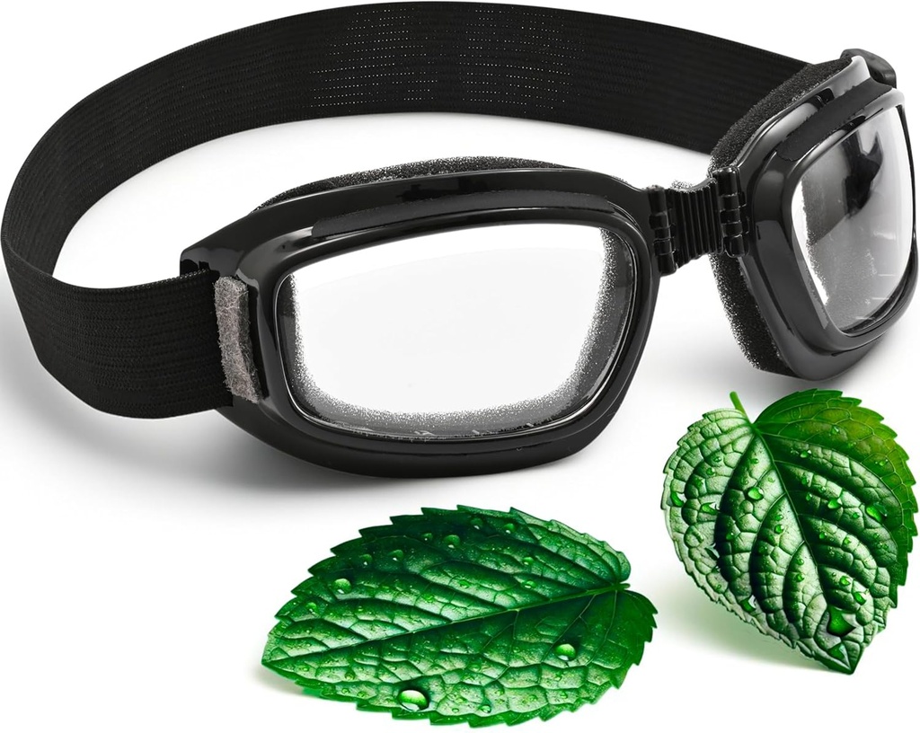 Óculos de alívio de olhos secos 3D com almofadas de umidade e almofada macia confortável – Hidratando máscaras de olhos secos de silicone com design de câmara hidratante, ajuste universal para uso dia e noite (transparente)