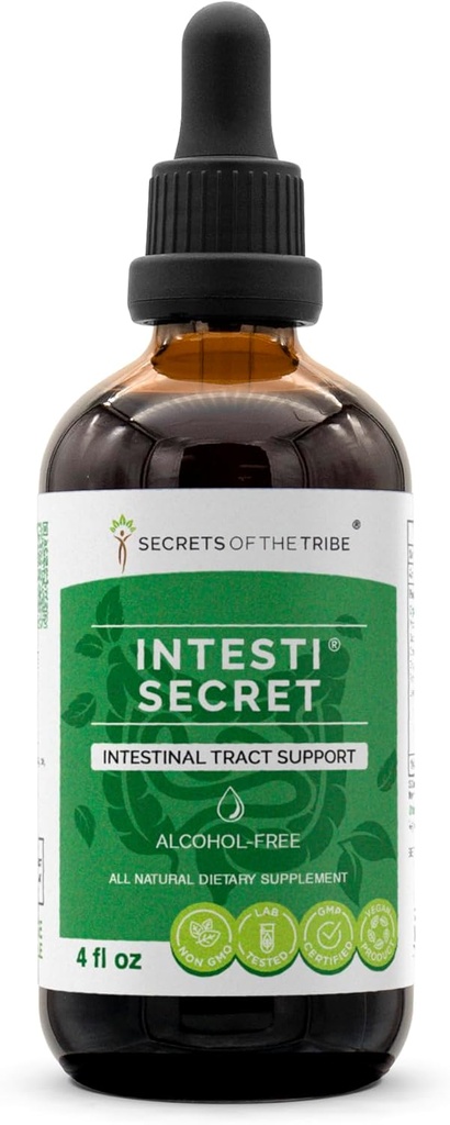 Extrato sem álcool secreto da intesti, hortelã-pimenta, dente-de-leão, cravos, gengibre, semente de funcho, lavanda. Suporte de trato intestinal de glicerita (4 fl oz)