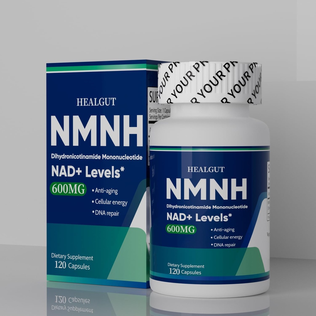NMNH suplemento para mulheres anti-envelhecimento aumentar NAD+ Níveis mais eficazes do que NMNH Liposoma 120 Cápsulas