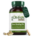 Pílulas Orgânicas Certified Organic Bone Mending by Dimmak Herbs, Bone Fracture Healing Supplement, Bone Fortalecimento Pills, Chinese Medicine Herbs - 100 caps 500mg