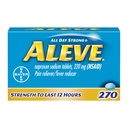 Alave Caplets, Naproxeno Sódio 220 mg (NSAID), Relíever da Dor/Redutor da Febre, 1 Cirurgião Ortopédico Recomendado, 270 Contagem