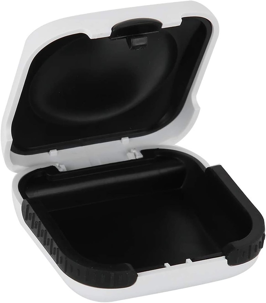 Caso de auxílio auditivo resistente pequeno Splashproof 2.16"* 2.04"*0.39" Interior acolchoado para 2 próteses auditivas, ITE, RIC, CIC