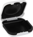 Caso de auxílio auditivo resistente pequeno Splashproof 2.16"* 2.04"*0.39" Interior acolchoado para 2 próteses auditivas, ITE, RIC, CIC