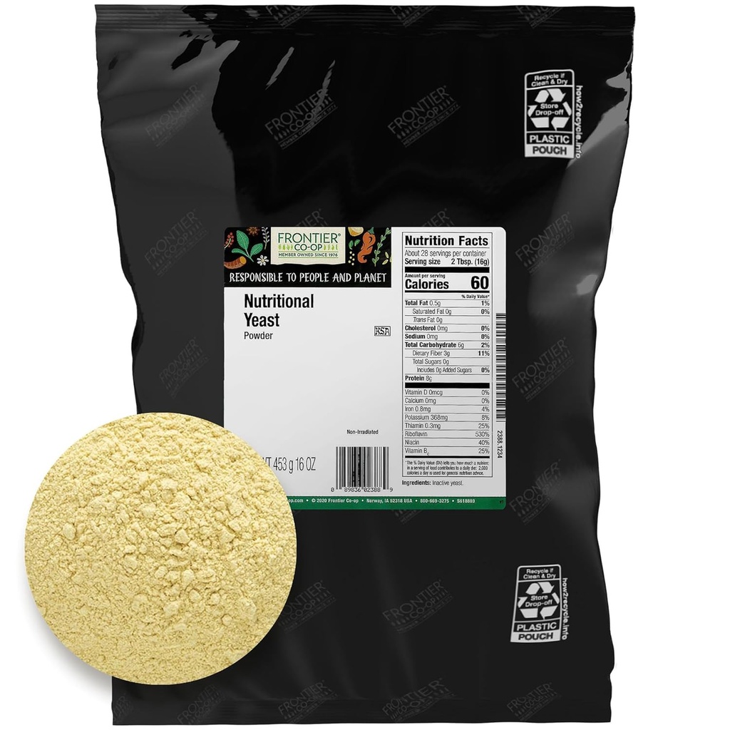 Co-op Frontier Pó Nutricional Levedura 1lb