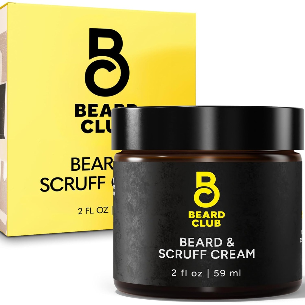 The Beard Club Biotin Beard Cream - Hidratante e Hidratante Manteiga de Barba para Cabelo Facial e Pele Mais Saudável