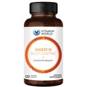 Vitamina World Digest-13 Multi-Enzima, 1010mg Enzimas Digestivas Misturar com Amylase, Bromelaína, Papaína e Lipase para Digestão e Absorção, Enzimas Digestivas para Bloating & Gás, 120 Caplets