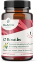 NUTRIENTES BIOACTIVOS EZ Respiração - 60 Cápsulas - Muellein Folha, Bromelaína e Spearmint Suplemento - Suporta Saúde Geral