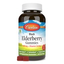 Carlson - Pastilhas de Amora Negra, com Vitamina C & Zinco, Suporte Immune, 120 Pastilhas