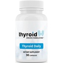 Tiróide diariamente - O primeiro nutriente completo multi projetado para a saúde da tireóide ideal. O diário da tiroide é livre de iodo w/ 19 nutrientes essenciais diários da tiroide para o suporte da tiroide.