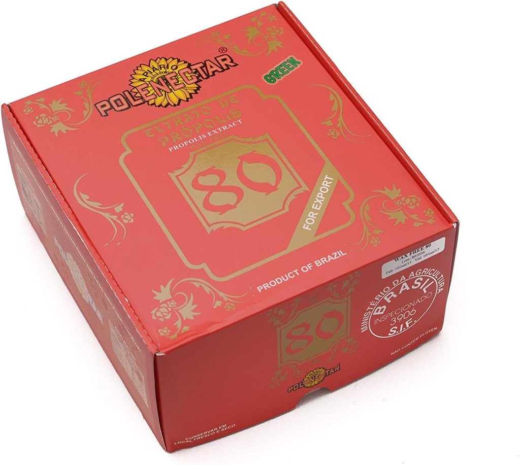Brasil Green Bee Propolis Extract Wax Free 80 (30ml) - 24 Garrafas