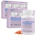 Curista Omeprazol 20mg Comprimidos Bulk Pack - 84Count Atrasados-Release Comprimidos - Refluxo Ácido Medicina para alívio da azia (2 Pack de 42 Comprimidos - 84 Total)