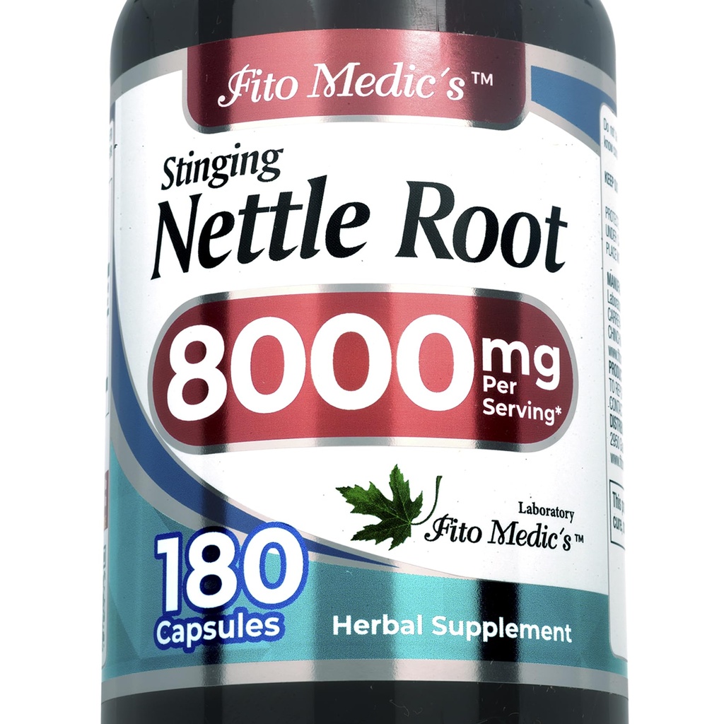 FITO MEDIC'S Lab - Stinging Nettle Root, 180 Cápsulas - Picando Nettle - Pura Extract, ortiga.