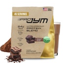 Pro JYM Natural Chocolate Brownie Proteína em pó Mistura - Whey Protein Isolate, Caseína, & proteína do leite Isolate, para homens e mulheres Recuperação Shakes