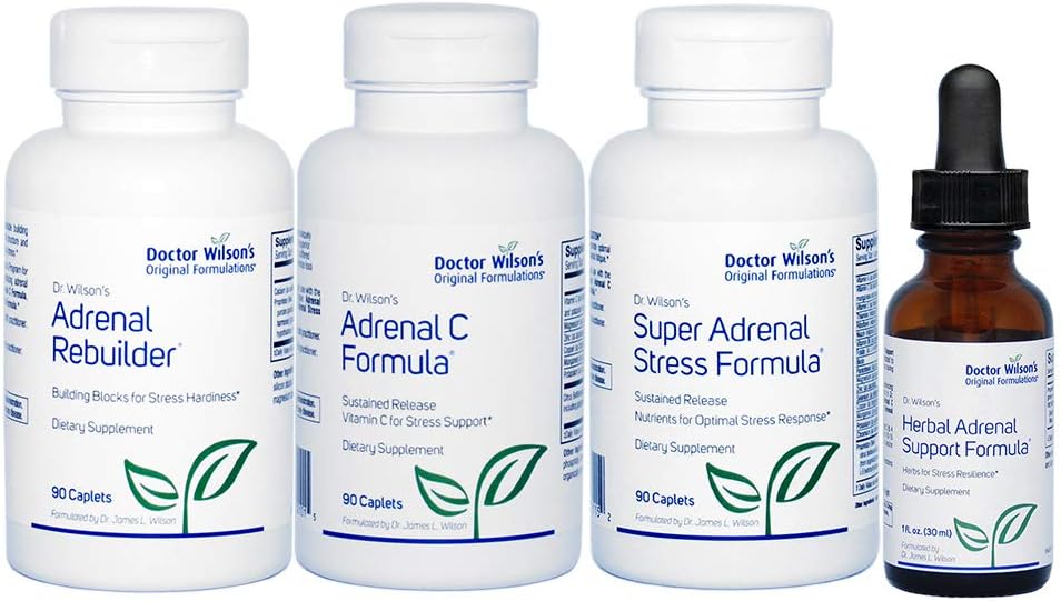Protocolo de Fadiga Adrenal do Dr. Wilson Kit abrangente para suporte adrenal HASF Small