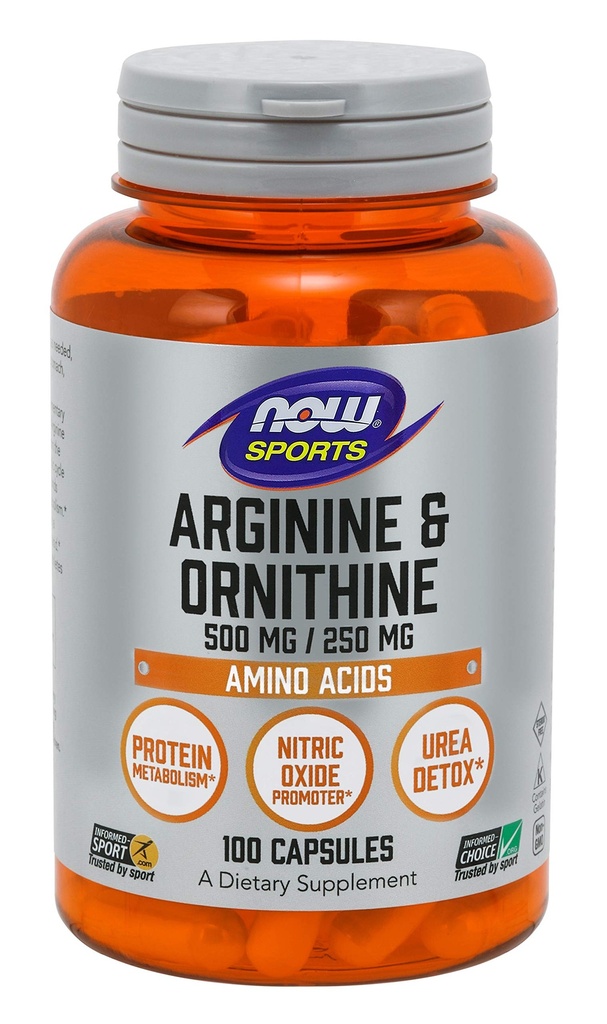Agora Alimentos Arginina Ornitina 100 Caps