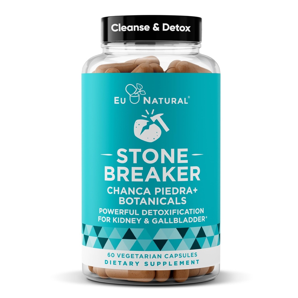 Chanca Piedra Stone Breaker - A fórmula original de quebra de pedra com sementes de aipo e salsa - Suporta rim, vesícula biliar e limpeza de trato urinário para ajudar a Flush Impurezas - 60 Cápsulas Vegetarianas