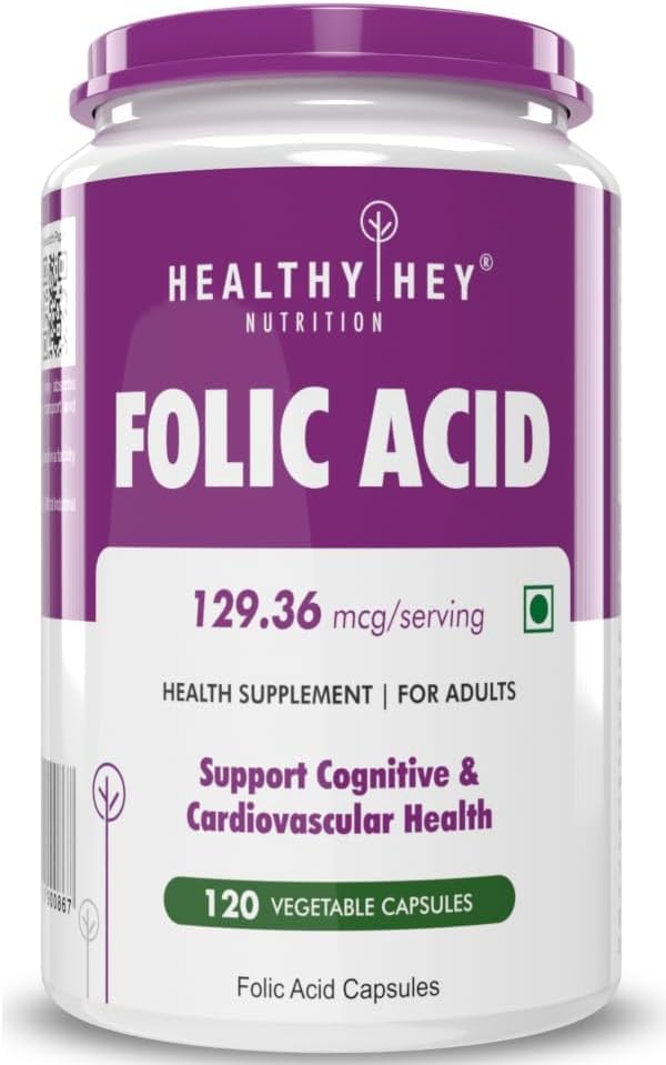 Ácido Fólico - 120 Cápsulas Veg