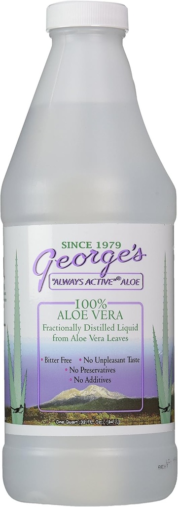 Georges Aloe Vera Drink,Liquid 32 Fl Oz (Pacote de 1)