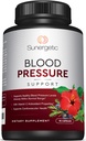 Suplemento Premium de suporte de pressão sanguínea para saúde cardiovascular e cardíaca com alho, espinheiro e hibisco (90 Cápsulas)