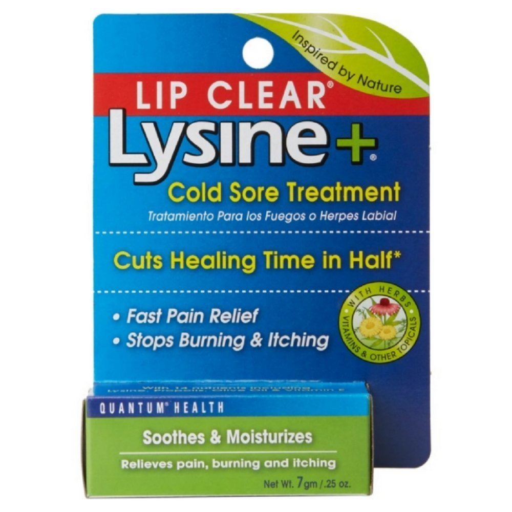 Lip Clear Lisina+ Tratamento de feridas frias 0,25 onças