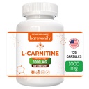 L Carnitina Suplemento 1000 mg por serviço, 120 Cápsulas Vegetarianas e Forma Pura, 60 Servimentos