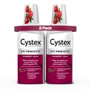 Cystex Urinary Tract Infection Support & Prevention - Cranberry Prebiótico Suplemento com D-Mannose & Vitamina C para proteção de ITU e manutenção da saúde urinária - 7.6 fl oz - (Pacote de 2)
