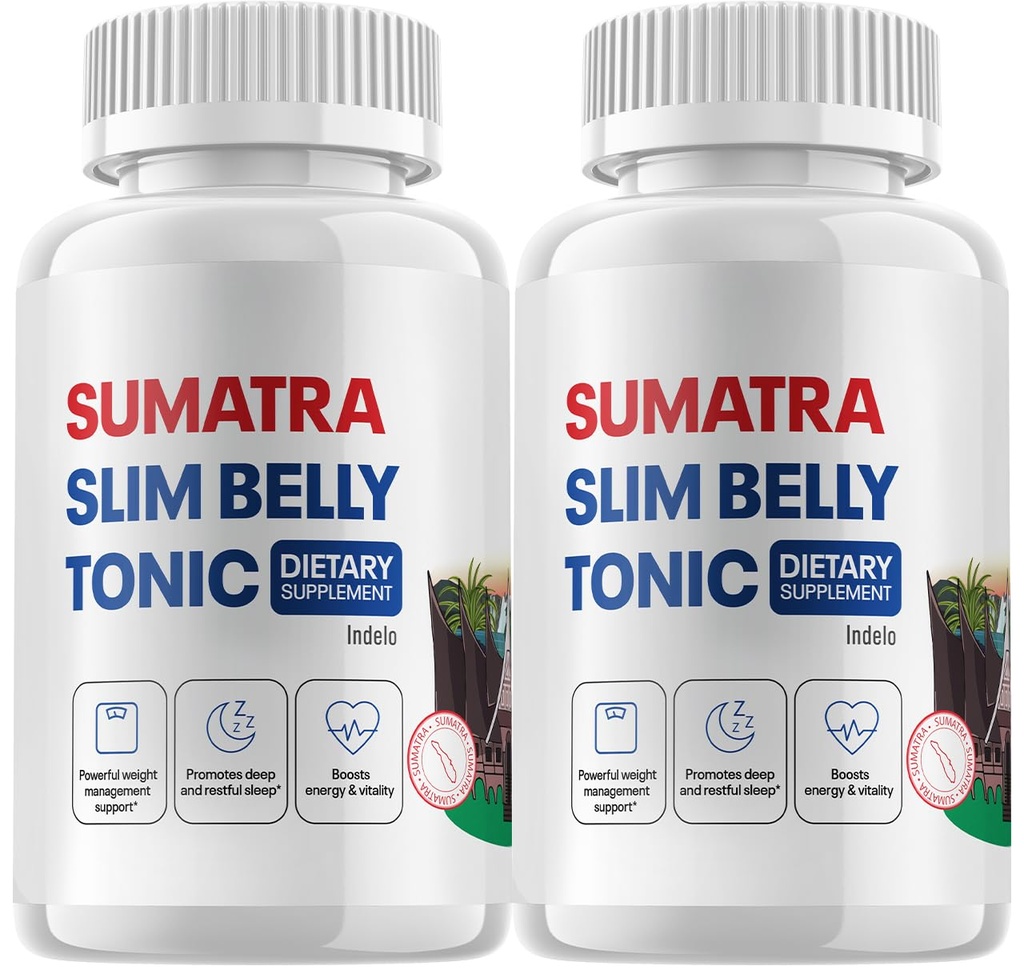 (2 Pack) Sumatra Slim Belly Tónico - Slim Belly Suplemento dietético, Sumatra Slim Belly All-Natural Pills, Sumatra SlimBelly Reviews (120 Cápsulas)