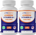 Vitamina B1 (Thiamina) 500mg – 2 Embalagem (120 Cápsulas Total)