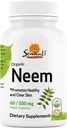 Cápsulas Sewanti Neem - Cápsula de Extrato de Alta Potência, Suplemento de Ervas para Saúde da Pele e Apoio Imune - Cápsulas de Equilíbrio Digestivo 500mg