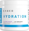Kaged Hydration Electrolytes Powder Gelcier Grape - Hydra-Charge Sports Drink Mix - Pré, Post, Intra Workout - Baixo Carbo, Vegan, Gluten Free - Suplementos para homens e mulheres