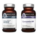 Qualidade de Vida Kinoko Platinum AHCC Mushroom Extract and Microactive Curcumin SR - Immune Bundle