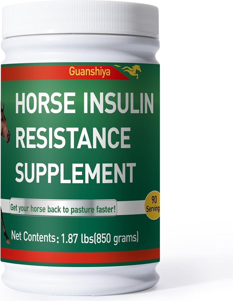 Suplemento de Resistência à Insulina para Cavalos - Laminite Tratamento Laminite Natural Pó de Erva para Pés Doloridos e Laminite Crônica, 1,87 kg (fornecimento de 90 dias)
